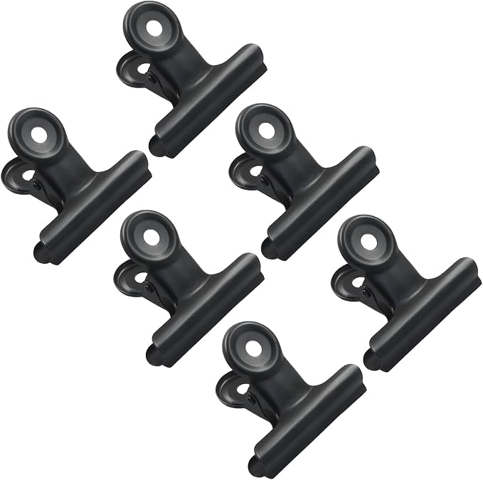 20 Pack Antique Black Bulldog Clips - 50mm Small Metal Paper Clips Clamps - Image 2