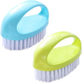 2 Pack Scrubbing Brushes for Cleaning, Heavy Duty Scrub Brush Nylon Stiff by Ganganmax