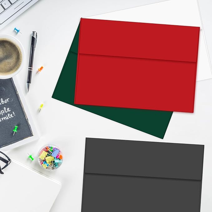 100 Packs Red 4x6 Envelopes for Invitation Card, A6 Small Envelopes Self Seal - Image 7