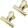 Xiaoyztan Mini Clips, 65mm Wide Gold Bulldog Clips Paper Clip Binder Bull Clip by Welcometoxiaoyztan