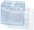 50 Pcs Clear Plastic Horizontal Name Badge ID Card Holders by Orcielo