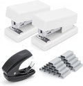 Mini Stapler with 2000 Staples, 30 Sheet Capacity, Jam-Free Small Desktop by JEFURE