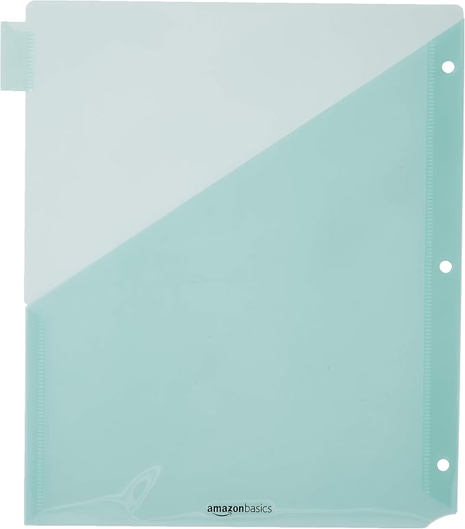 Amazon Basics Tab Dividers for 3 Ring Binder, Two Pocket, Letter Size - Image 4
