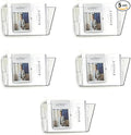 MINDEPOT 5 Pockets Acrylic Wall File Organizer, Plastic Hanging Wall File Holder by MINDEPOT