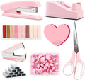 Pink Stapler and Tape Dispenser Set by sportsvoutdoors
