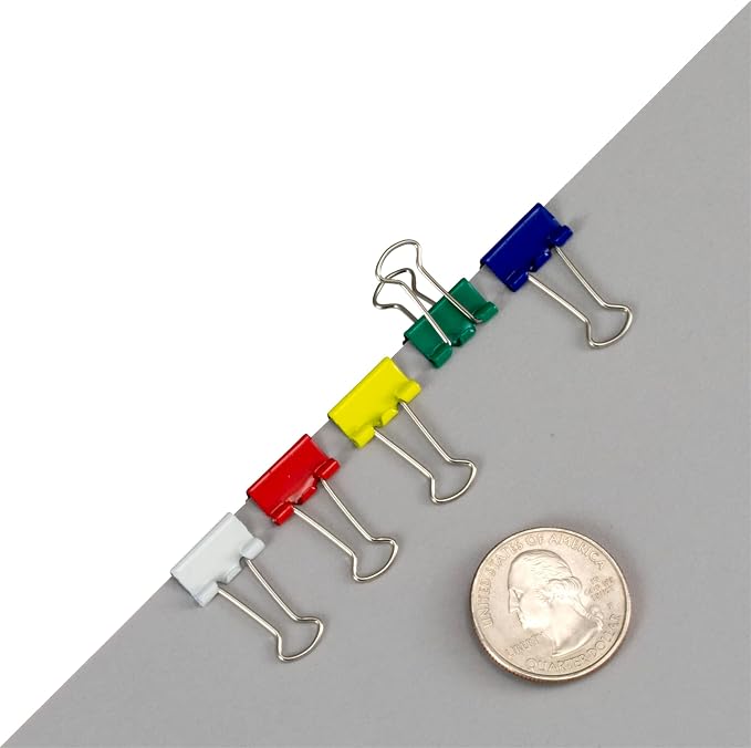 Officemate Micro Binder Clips, 100 Clips per Tub - Image 4