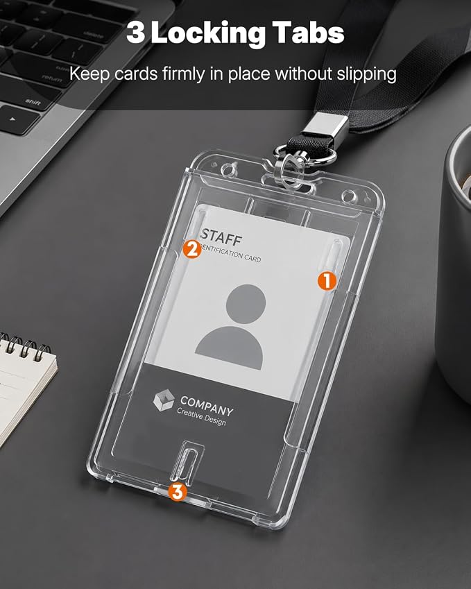 Pawfly 2 Pack Vertical 2-Card Badge Holders - Image 3