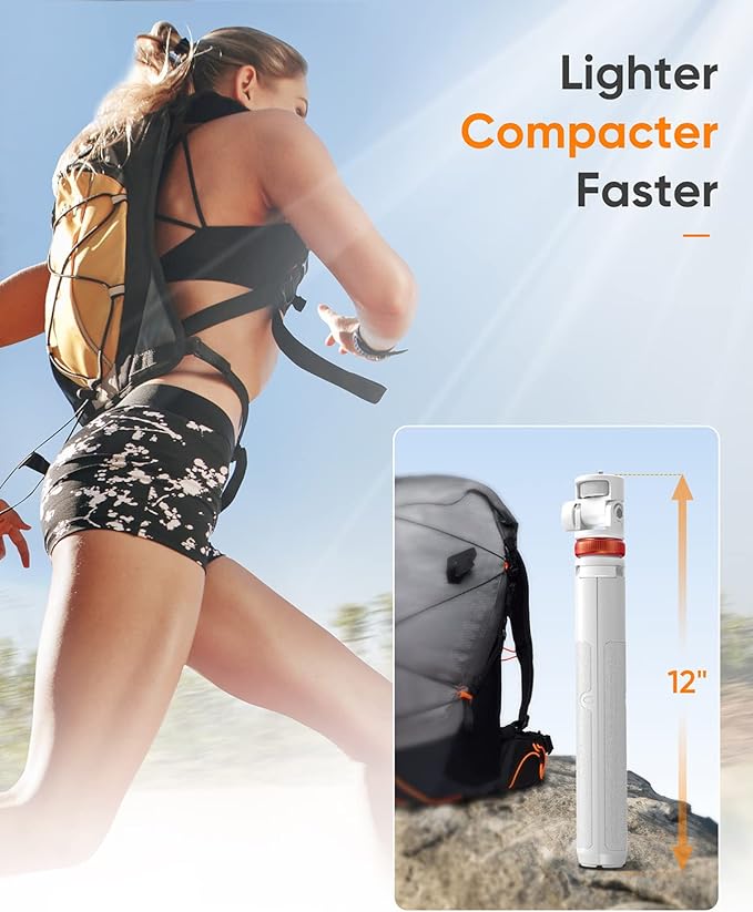 EUCOS 62" Tripod for iPhone, Sturdy Selfie Stick Tripod - Image 4