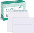 Eupako A6 White Envelopes 4x6, 100 Pack Self Seal Envelopes by Eupako
