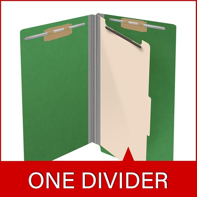 Ecom Folders Top Tab Pressboard Classification Folders | Legal Size 25 Pt Stock - Image 8