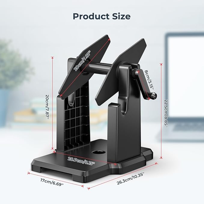 MUNBYN External Rolls Label Holder | 2 in 1 Fan-Fold Stack Paper Holder - Image 6