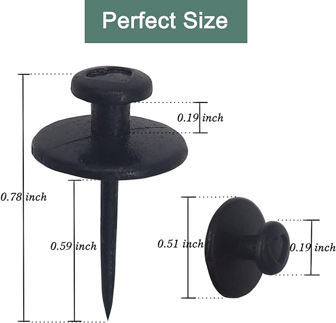 50 PCS Push Pins Picture Hangers Wall Hooks, Double Headed Thumb Tacks - Image 3