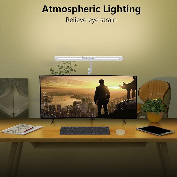 Micomlan Led Desk Lamp for Home Office, 24W Bright Rotatable Led Table Light - Image 4