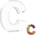 13.8" Extra Large Acrylic Letter Charcuterie Board Box, Reusable Fillable by RUFHVTY