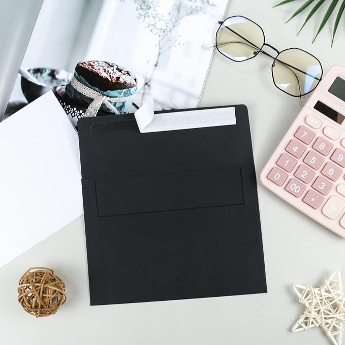 100 Packs Black 5x7 Envelopes, A7 Envelopes - Image 5