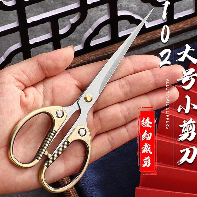 6.3" All Stainless Steel Office Scissors, Ultra Sharp Blade Shears, Sturdy - Image 3