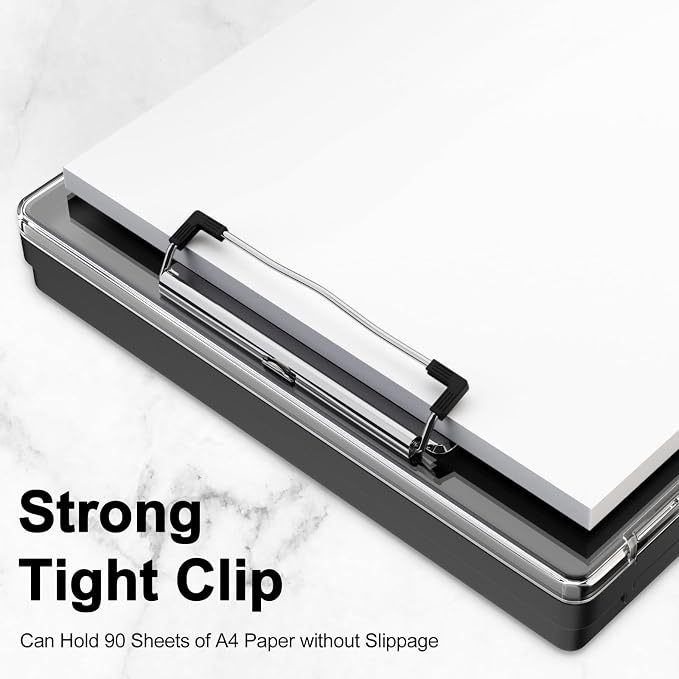 Piasoenc Clipboard with Storage, 8.5 x 11 ClipBoards with 2 Storage, Folio & - Image 6