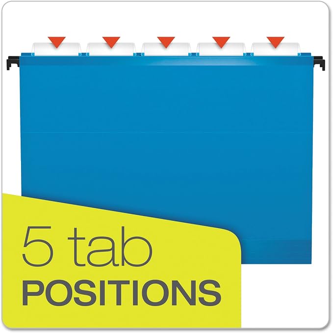 Pendaflex SureHook Reinforced Hanging Folders, Letter Size, 1/5 Cut - Image 10