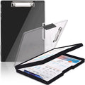 SFLHHDM Clipboard with Storage, Heavy Duty Clip Boards 8.5x11 with 2 Storage by SFLHHDM
