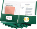 Zzrywuty File folders with Pockets, 50 Pack Paper Folders with Card Slot by Zzrywuty