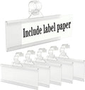 Wire Shelf Label Holder, ELEMGULY 35PCS Plastic Basket Label Holders by ELEMGULY
