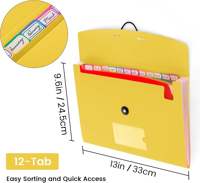 6 Pack Accordion File Organizer - Image 2