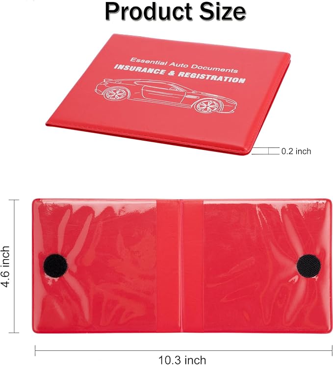 UYYE Car Registration and Insurance Card Holder, Vehicle Glove Box Car Organizer - Image 4