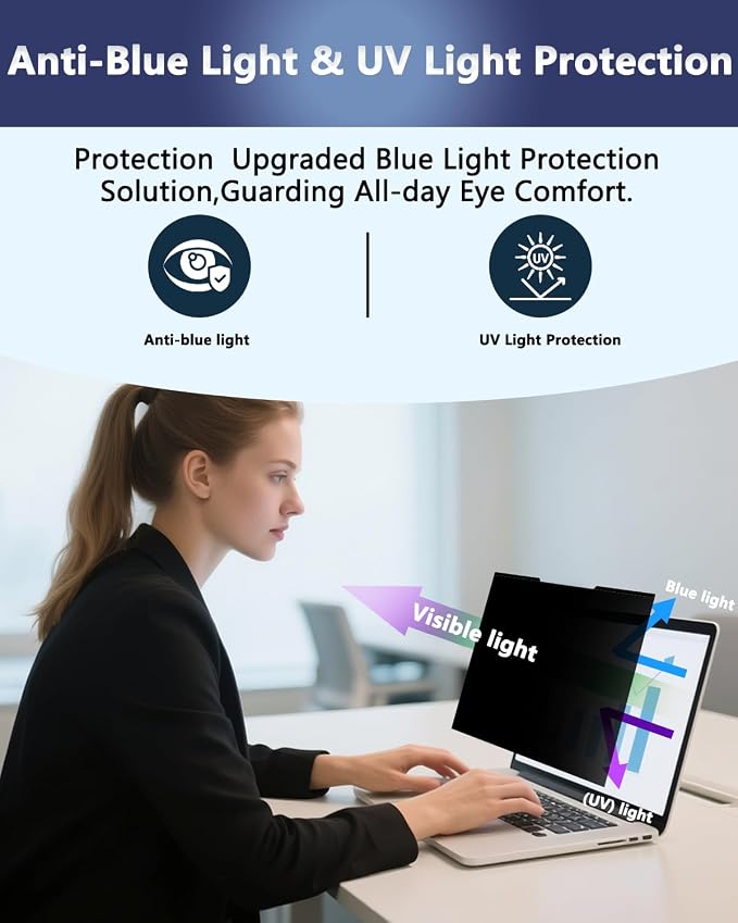 Magnetic Laptop Privacy Screen for 14 Inch 16:9, that Screen Size is 12.20 in - Image 6