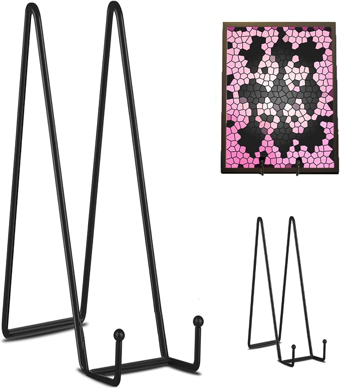 Decolore 3 Pack 16 Inch Black Plate Stand by Decolore