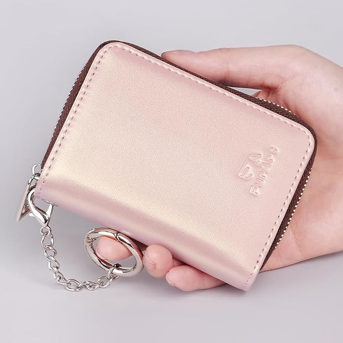 FurArt Zipper Wallet Women, RFID Blocking Credit Card Wallet, Business Card - Image 4