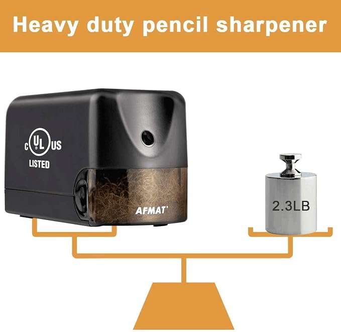 AFMAT 10 Pack Electric Pencil Sharpener, Heavy Duty Pencil Sharpener - Image 4