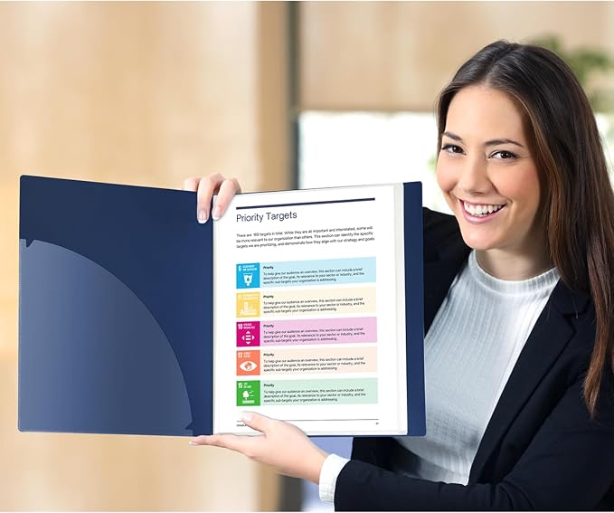 Dunwell Presentation Binder 60-Pocket, Displays 120 Pages, 8.5x11 Portfolio - Image 6