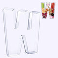 11" Acrylic Letter Charcuterie Box, Reusable Fillable Alphabet Number Shaped by RUFHVTY