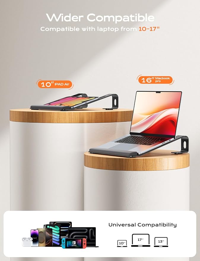 LOXP Laptop Stand for Desk, Metal Laptop Stand - Image 5