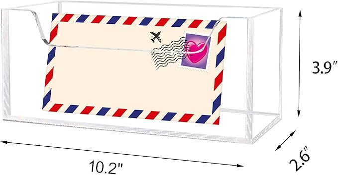 Acrylic Mail Holder Organizer Box - Image 4