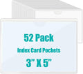 52 Pack Index Card Holder 3x5 Inch, Labels by Unknown