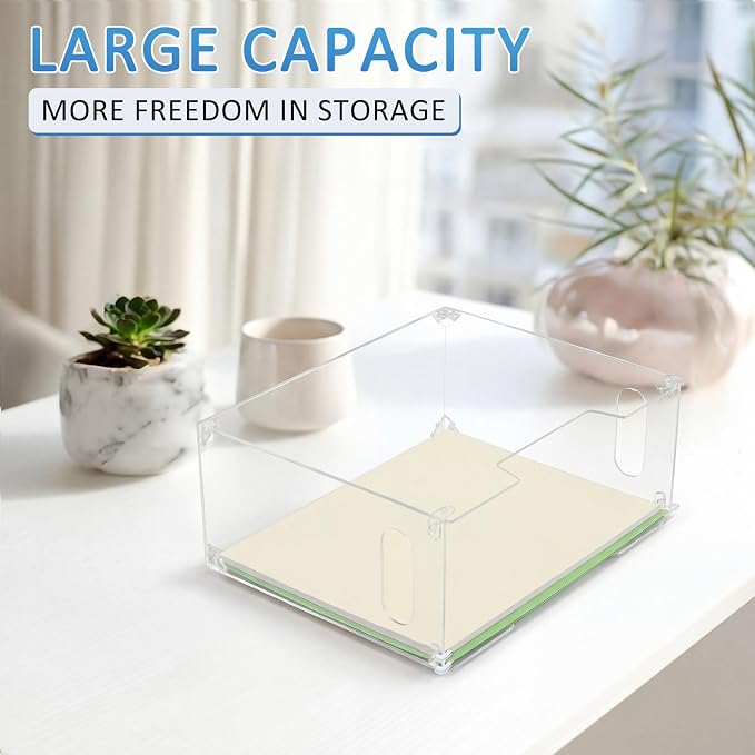Novabright 1 Pack Acrylic File Organizer Box - Image 7