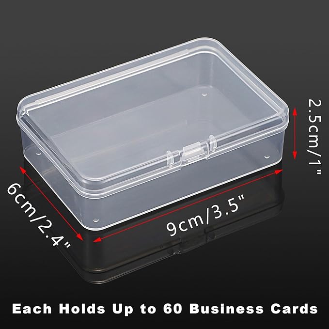 JUXYES 6 Pack Small Plastic Storage Containers Box - Image 3