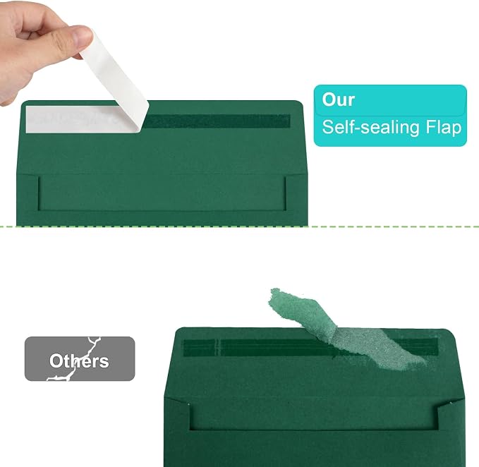 65 Packs 4x6 Envelopes A4 for Invitations, Printable Envelope Self Seal For - Image 3