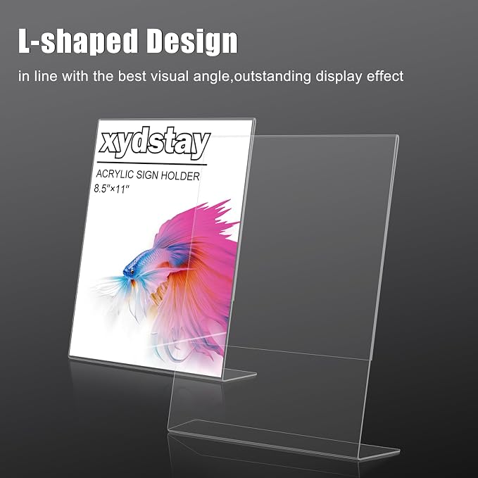 xydstay 3 pack 8.5x11 Acrylic Sign Holder - Image 8