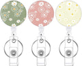 BESARME 3 Pack Badge Reels Retractable Badge Clip by BESARME