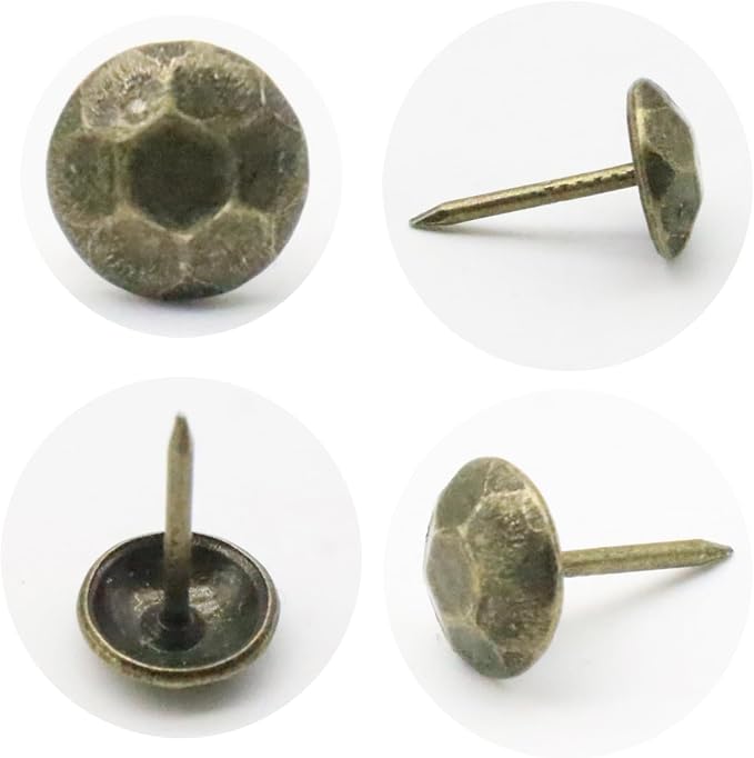 110pcs Upholstery Tacks for Furniture, Metal Upholstery Nails Decorative Thumb - Image 3