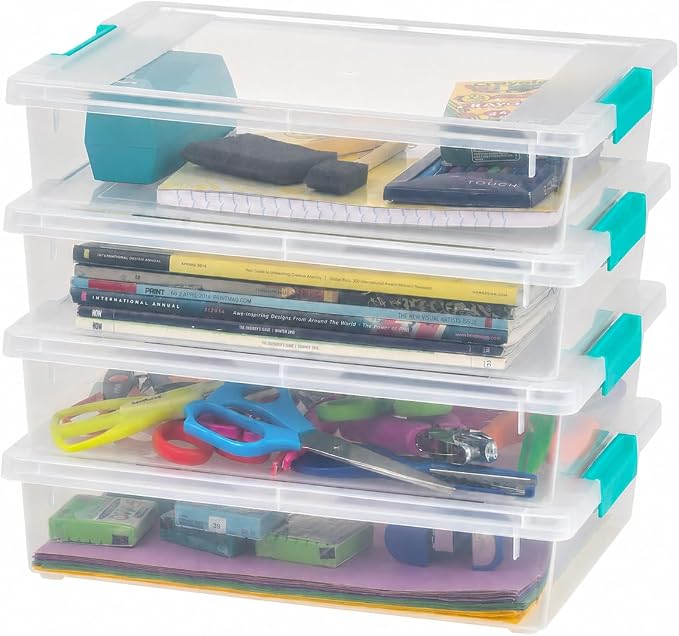 IRIS USA 6 Qt. Craft Storage Bins by IRISUSA