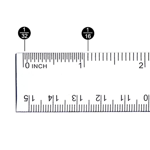 EBOOT 2 Pack Plastic Ruler Straight Ruler Plastic Measuring Tool - Image 3