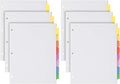 Oxford Binder Dividers for 3 Ring Binders, 6 Pack, 8-Tab Dividers, Write & by Oxford