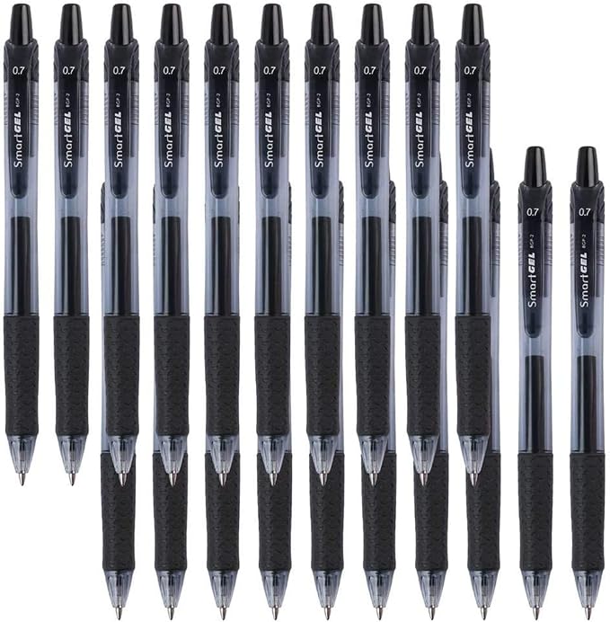 Smart Color Art 45 Pack Black Gel Pens, Retractable Medium Point Gel Ink Pens by Unknown
