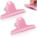 2PCS Large Bull Paper Clips, Bulldog Clips Long Thickened Metal Binder Paper by HERCHR
