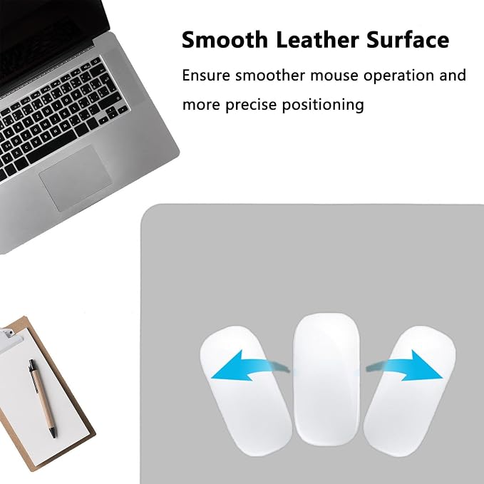 PU Leather Desk Pad Protector Gaming Mouse Pad Non Slip Desk Mat - Image 3