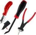 WILLBOND 3 Pcs Upholstery Staple Remover Tools Set Including End Cutting Plier by WILLBOND