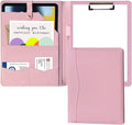 Portfolio Folder Padfolio with A4 Clipboard, PU Leather Portfolio Clipboard by Hehyxade